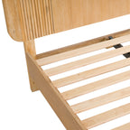 Eastern King Jacobson - Modern Natural Acacia Bed - Modern Natural Acacia Bed