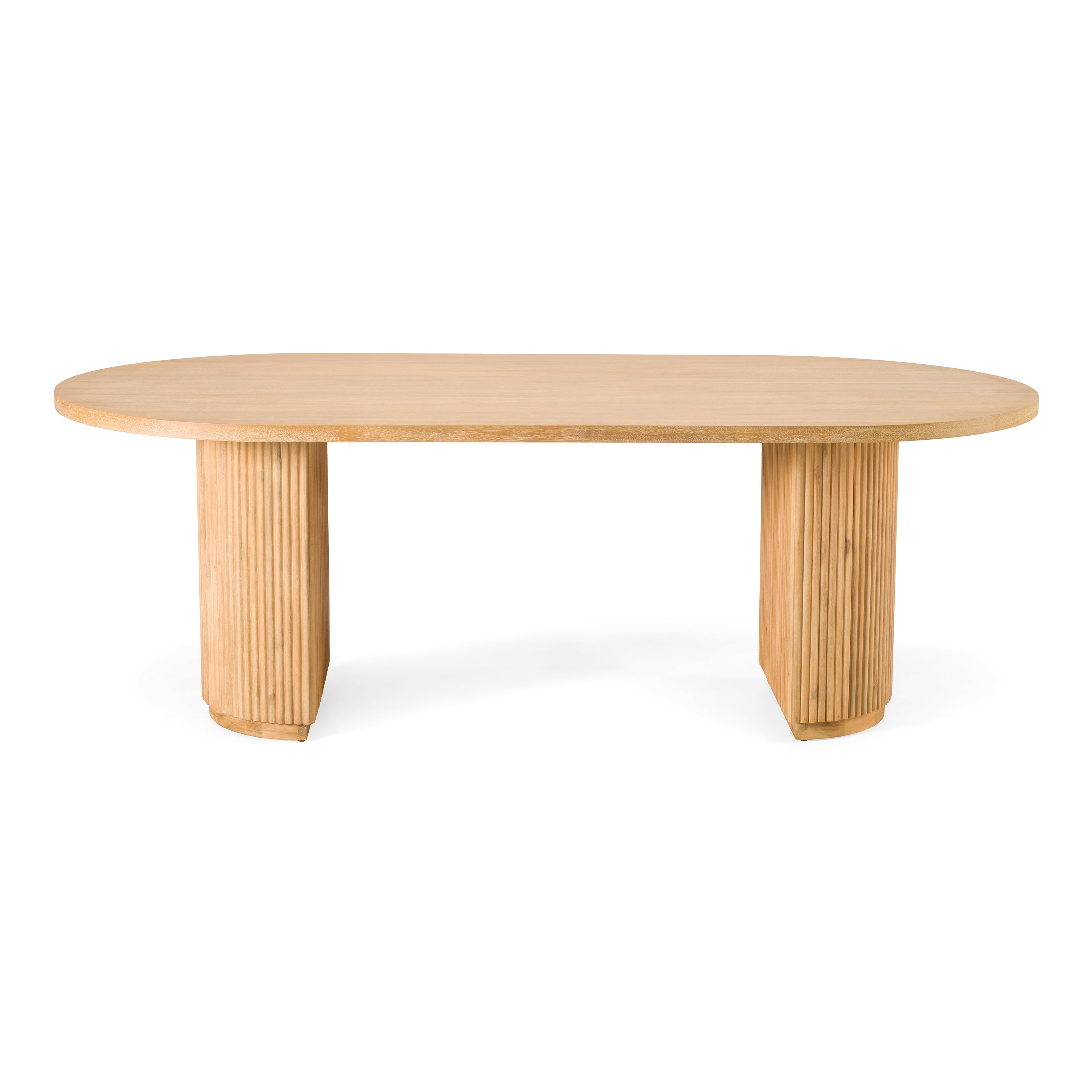 Jacobson - Modern Natural Acacia Oval Dining Table
