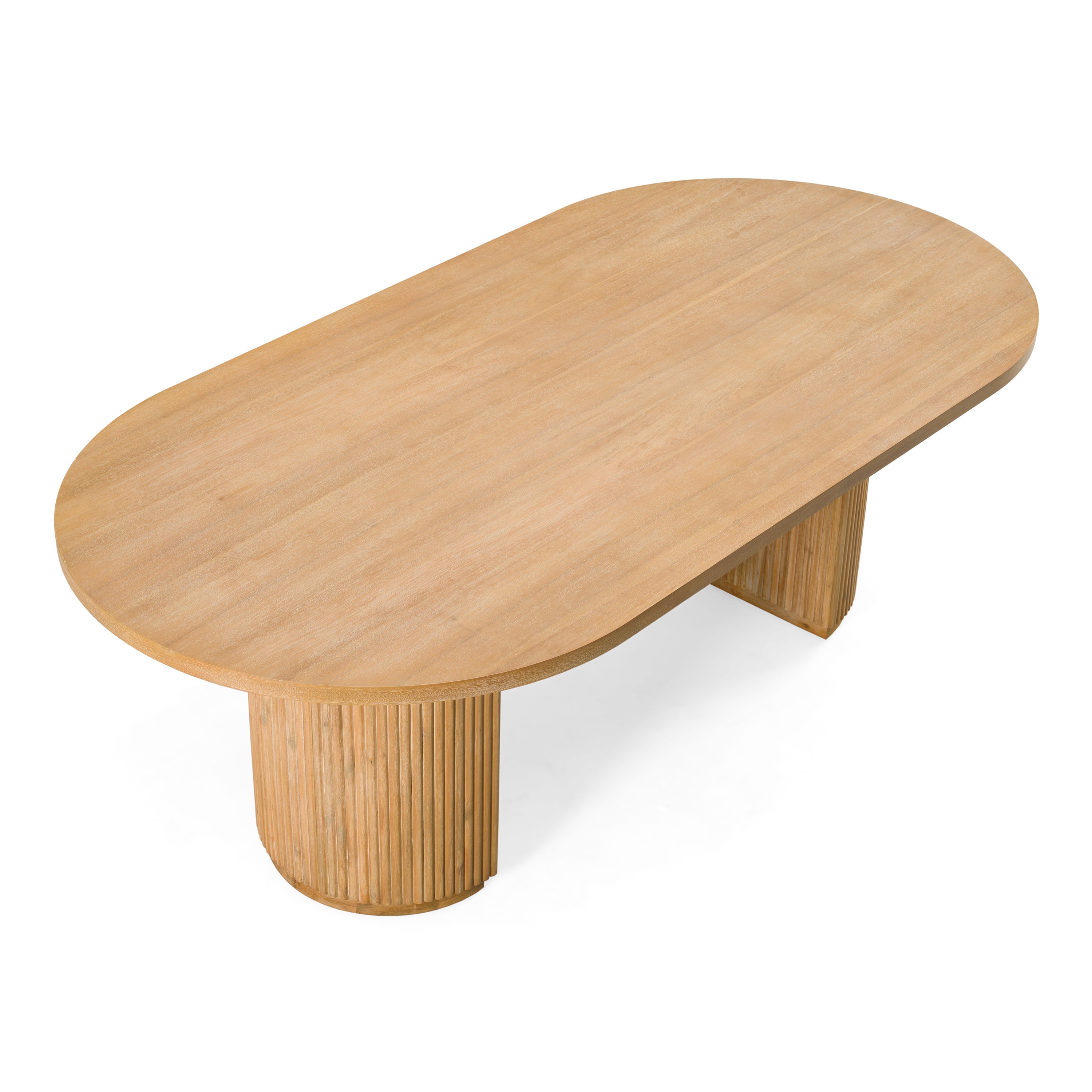 Jacobson - Modern Natural Acacia Oval Dining Table
