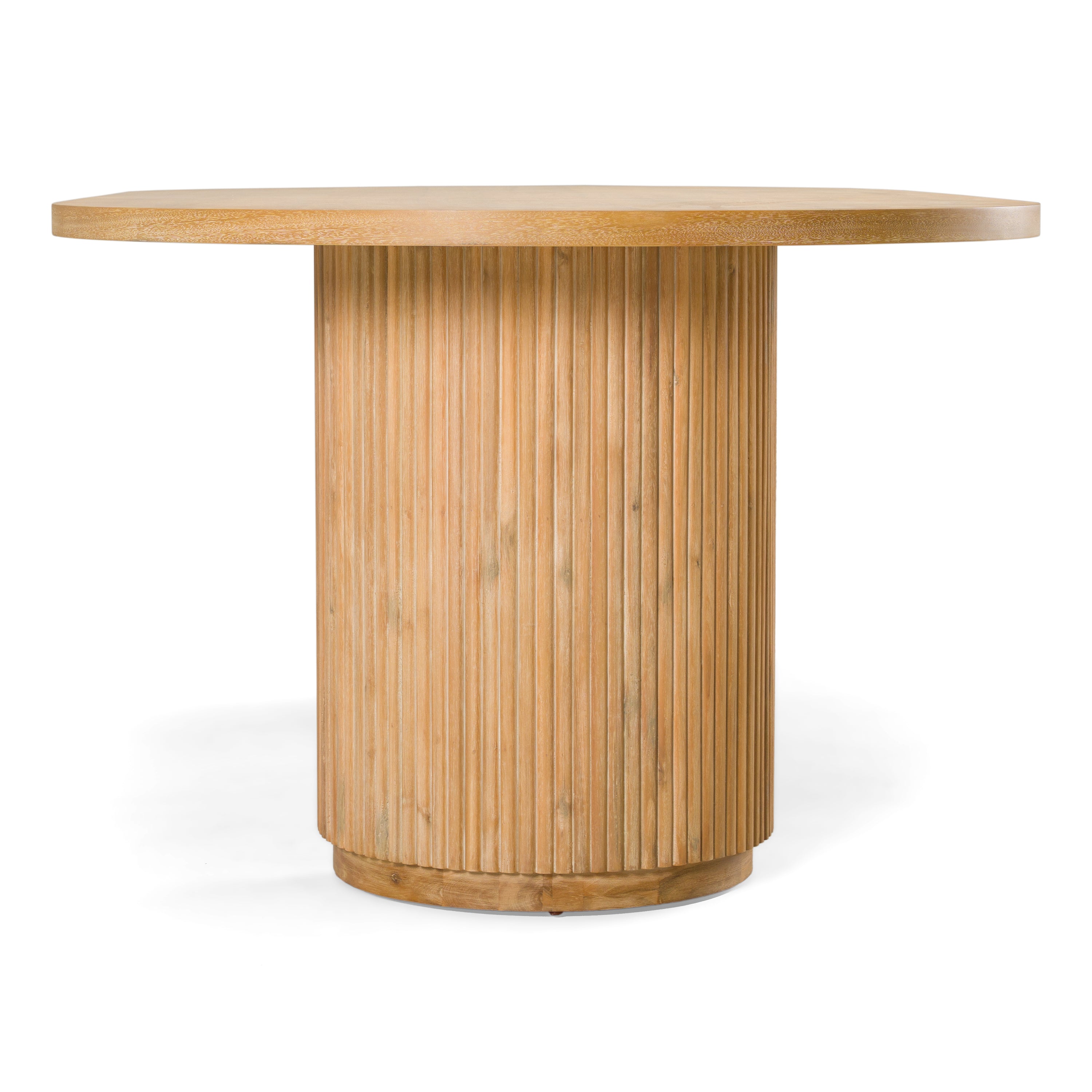 Jacobson - Modern Natural Acacia Oval Dining Table
