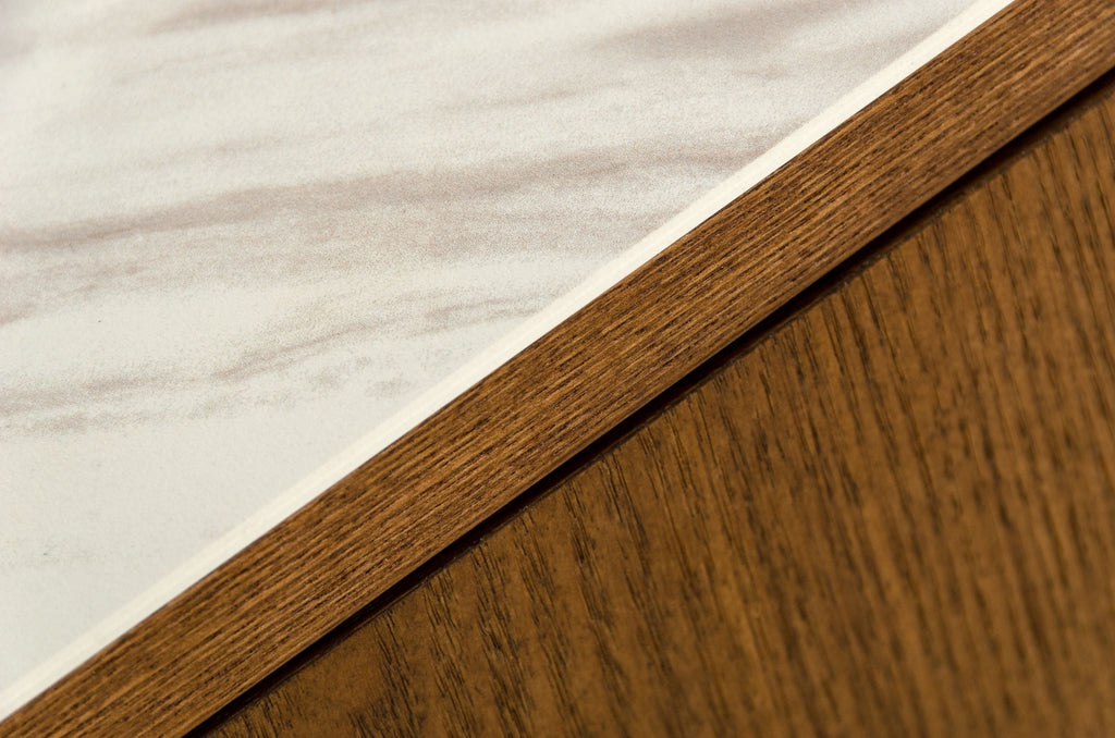 James - Contemporary Walnut & White Buffet