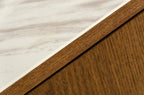 James - Contemporary Walnut & White Buffet