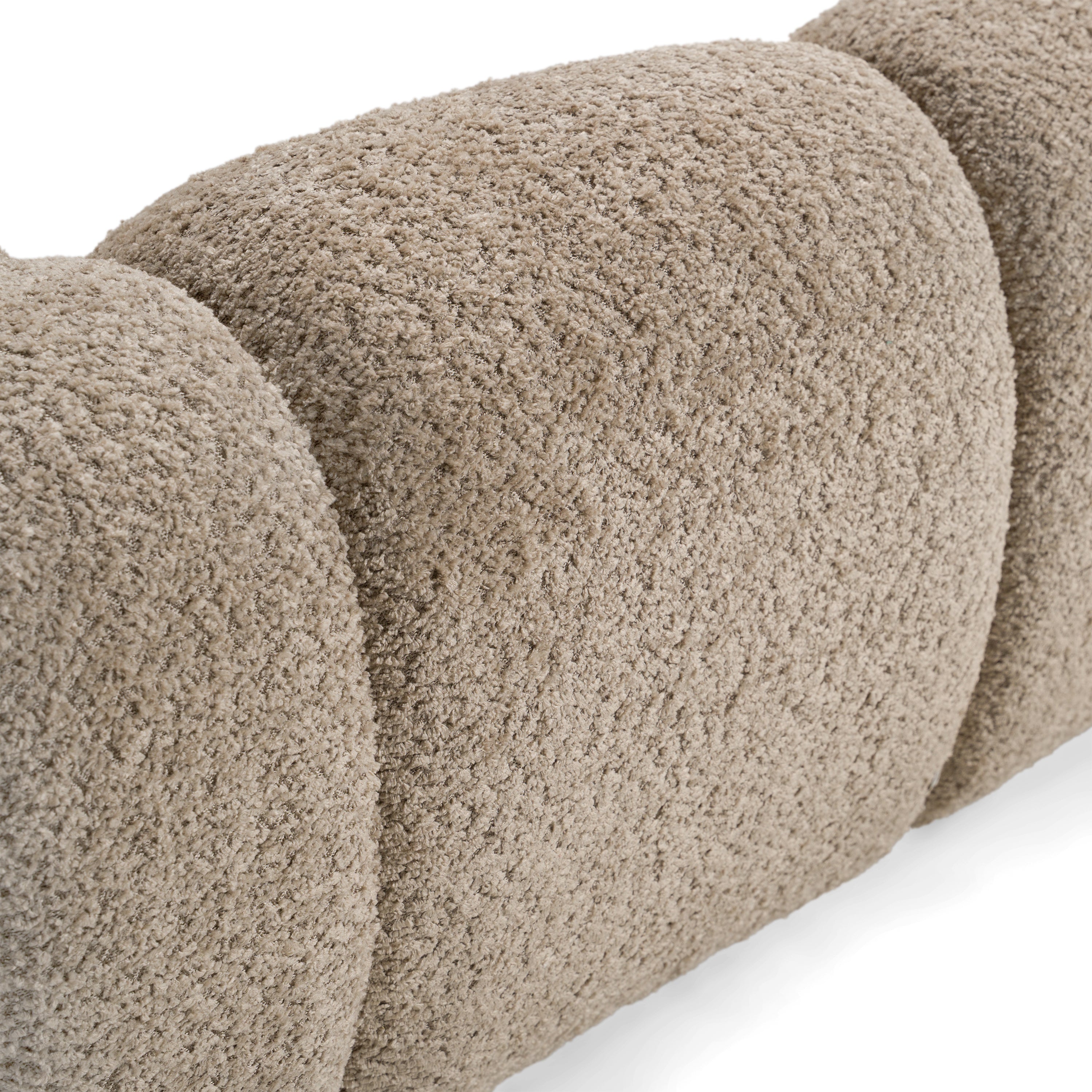 Janine - Modern Tan Fabric Bed - Modern Tan Fabric Bed