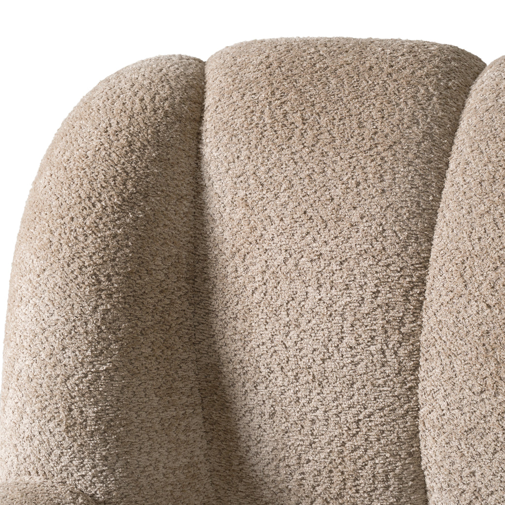Janine - Modern Tan Fabric Bed - Modern Tan Fabric Bed