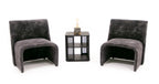 Modern Jarvis Accent Dark Grey Fabric Chair