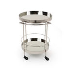 Jeeves - Modern Stainless Steel + Mirror Rolling Cart