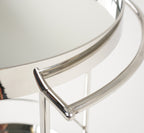 Jeeves - Modern Stainless Steel + Mirror Rolling Cart