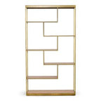 Jessica - Modern Oak & Brass Bookshelf