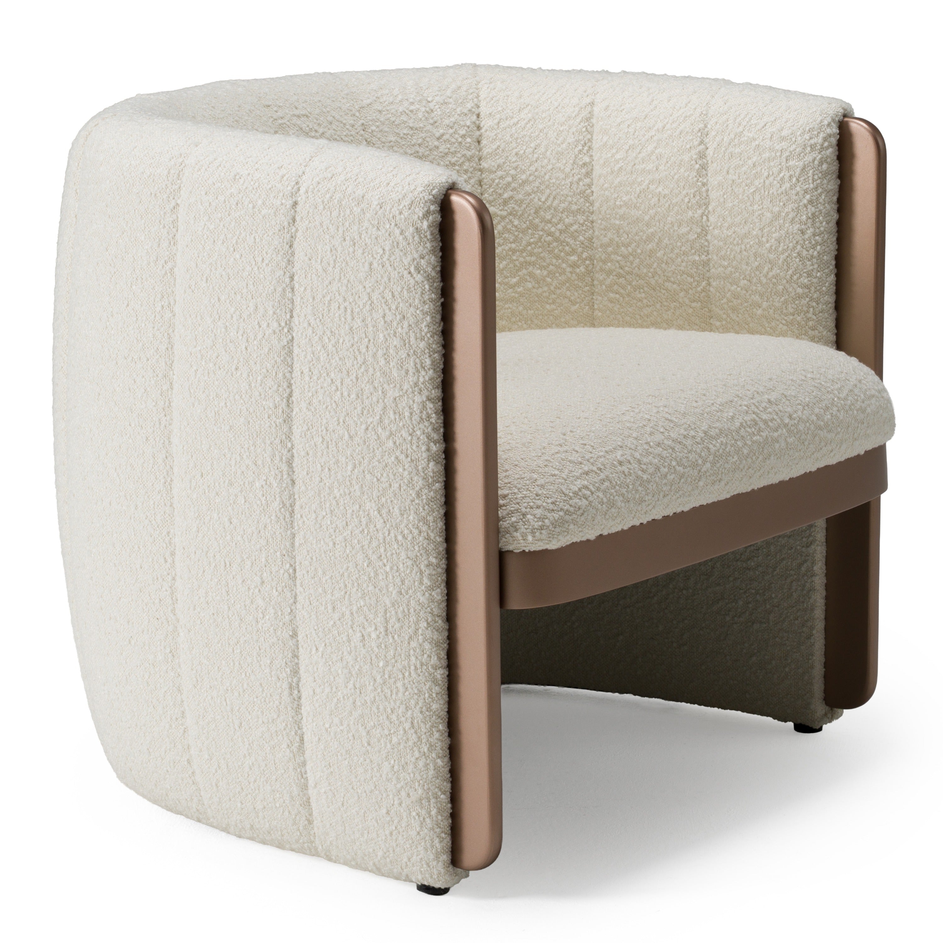 Modrest - Joselyn Modern Cream Fabric Accent Chair – Living Room View