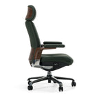 Johnson - Modern Green Leather Executive Office Chair