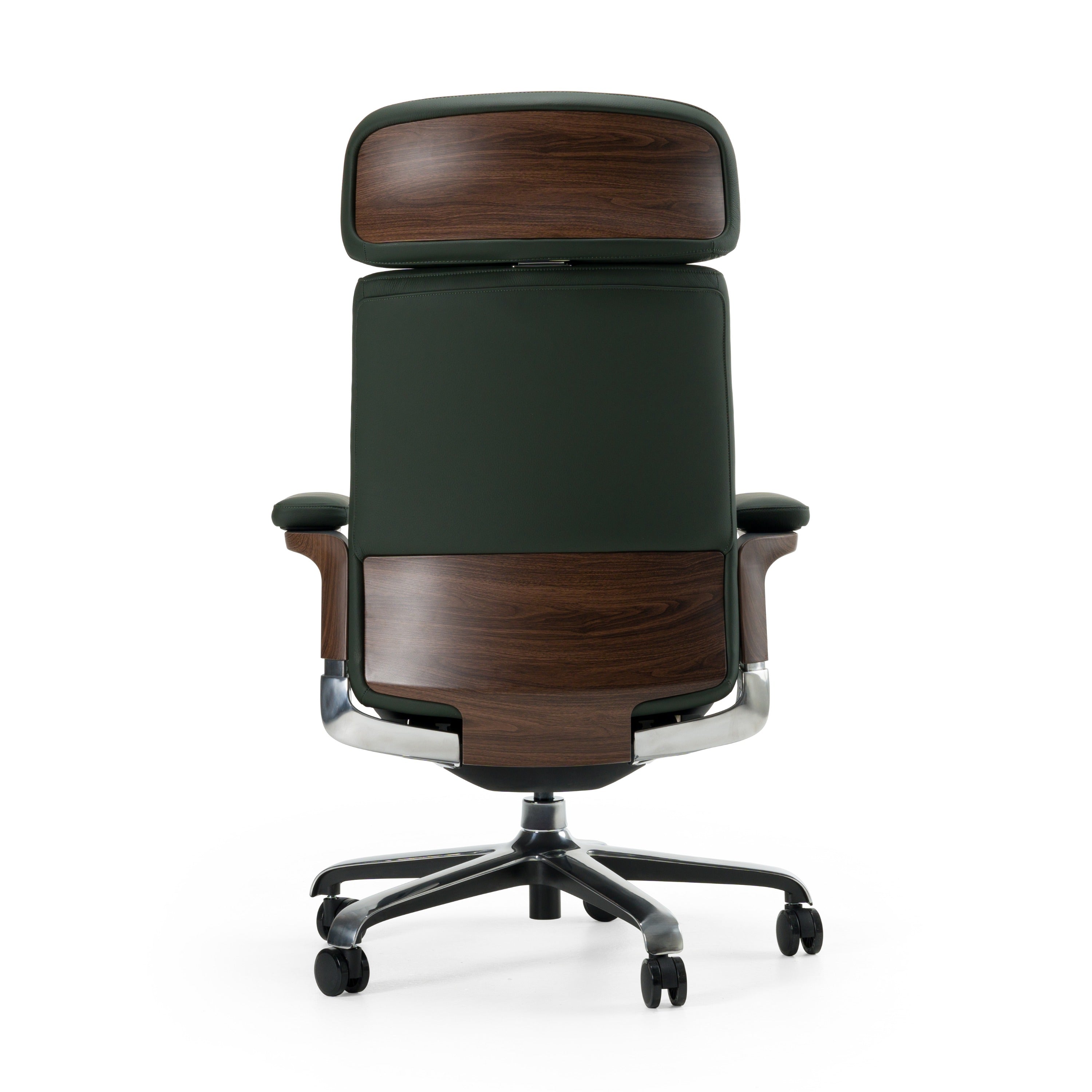 Johnson - Modern Green Leather Executive Office Chair