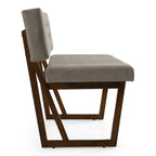 Jordan Modern Grey & Walnut Dining Bench
