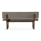 Jordan Modern Grey & Walnut Dining Bench