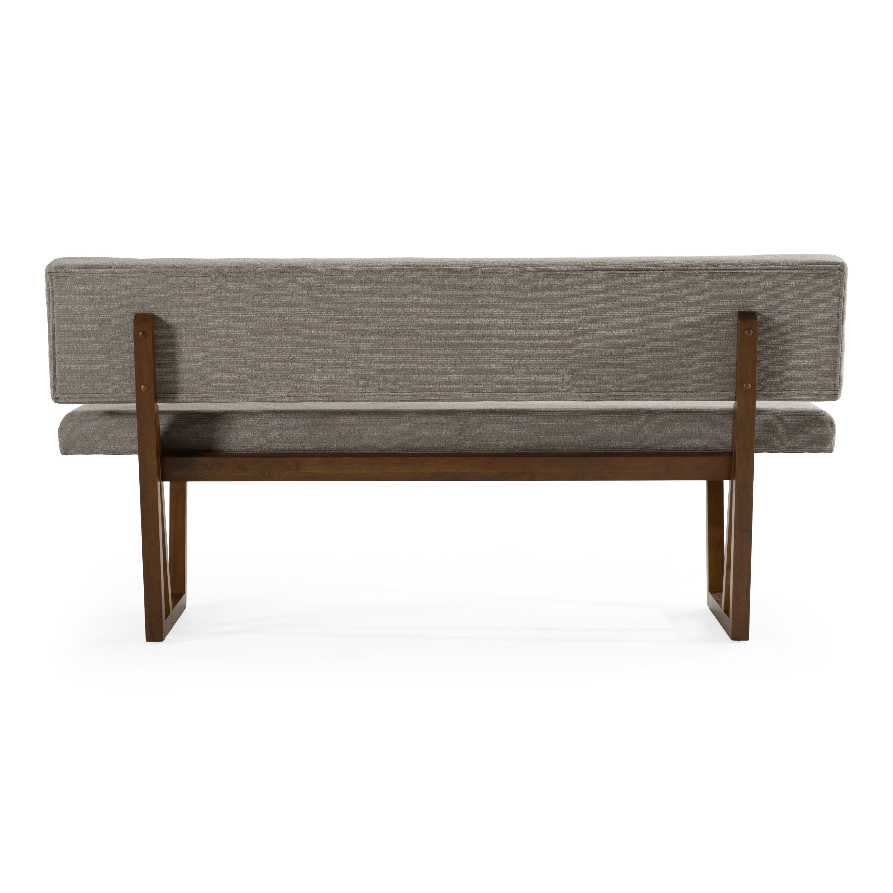 Jordan Modern Grey & Walnut Dining Bench