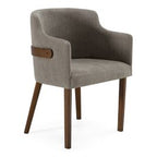 Jordan Modern Grey & Walnut Dining Chair (Set of 2)