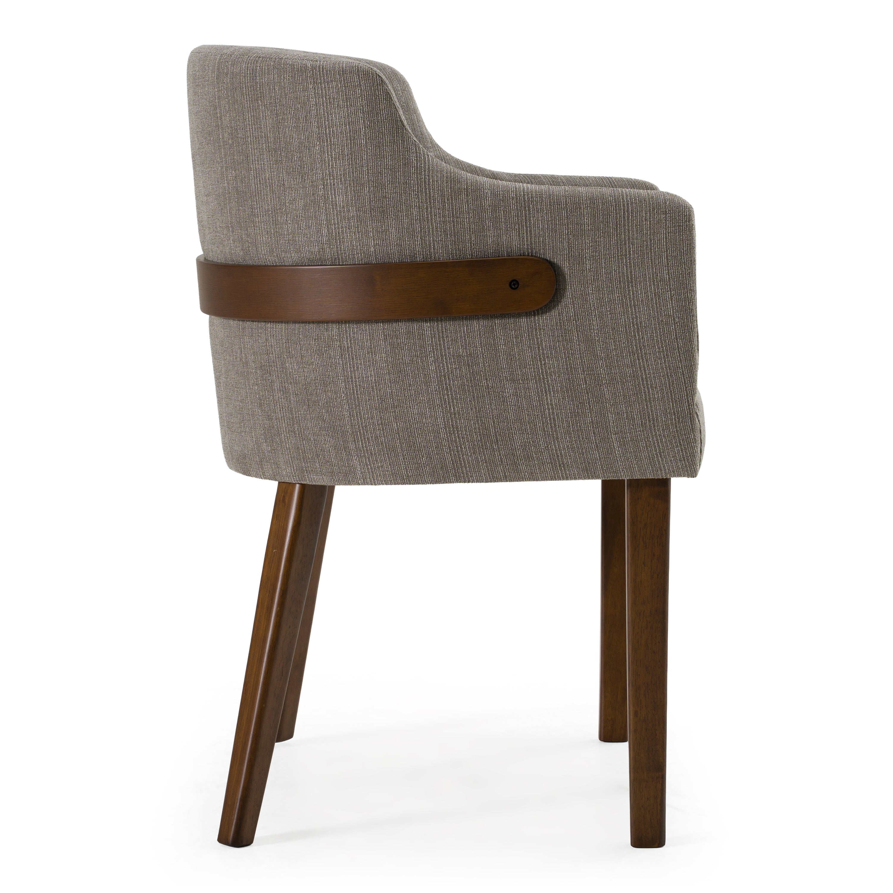Jordan Modern Grey & Walnut Dining Chair (Set of 2)
