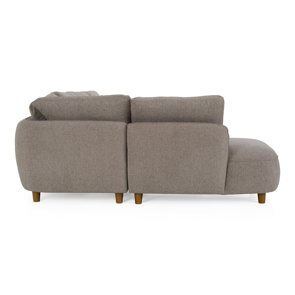 Joslin - Modern Grey Fabric U-Shaped Sectional Sofa
