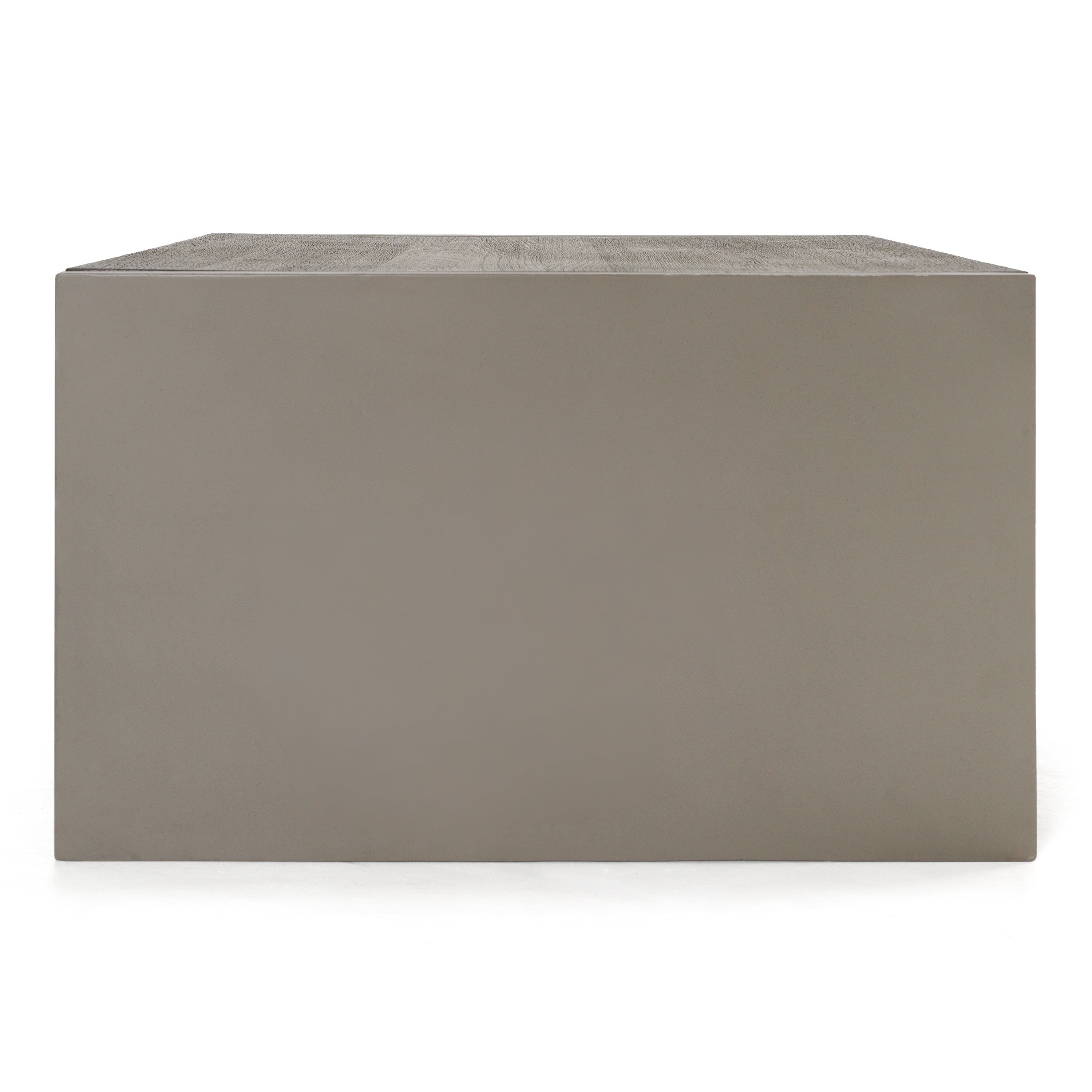 June - Modern Dark Grey Concrete & Walnut Coffee Table