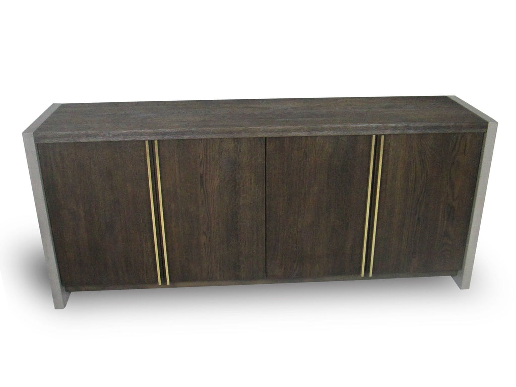 June - Modern Dark Grey & Walnut Buffet