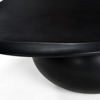 Kalvin - Modern Black Concrete Nesting Coffee Table Set