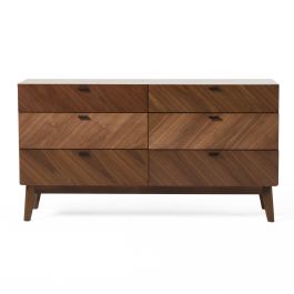 Kamela - Modern Walnut Dresser