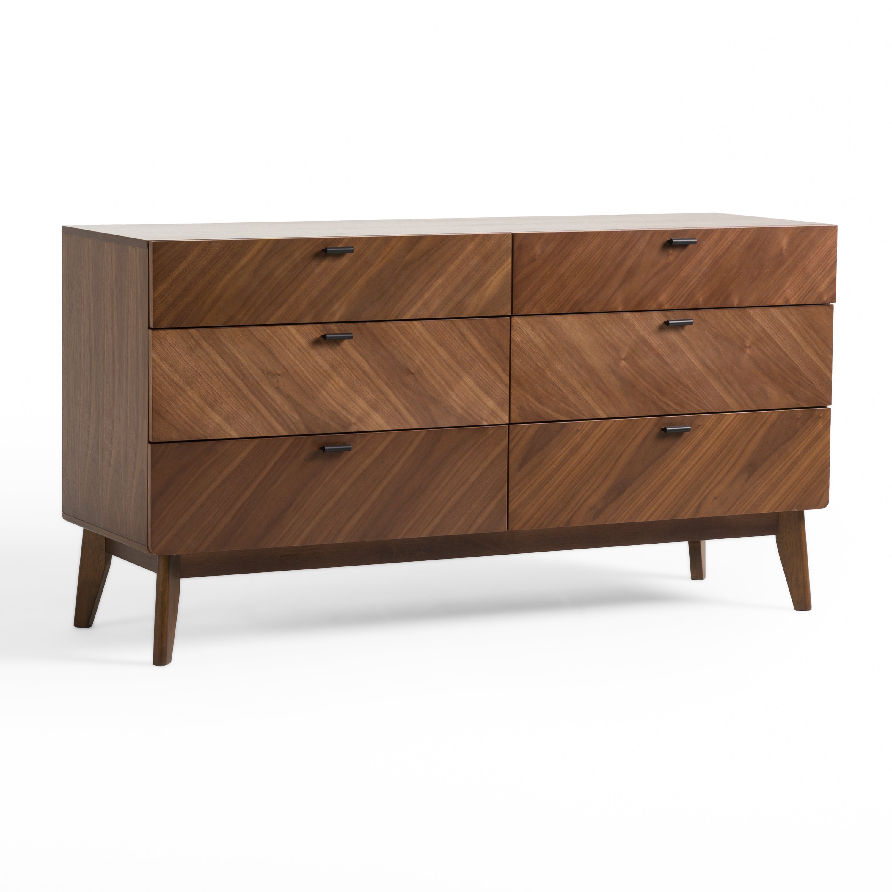 Kamela - Modern Walnut Dresser
