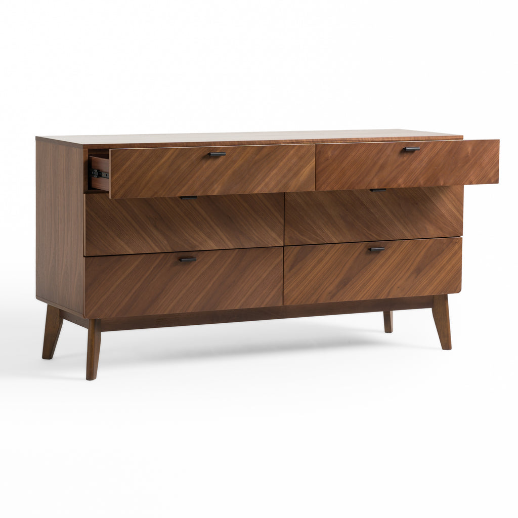 Kamela - Modern Walnut Dresser