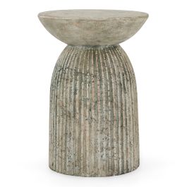 Katyal - Modern Old Grey Fiberform End Table