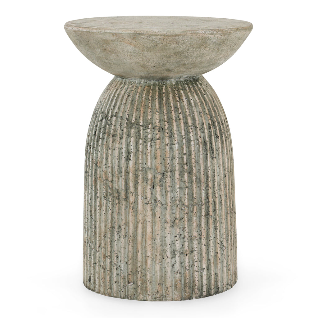Katyal - Modern Old Grey Fiberform End Table