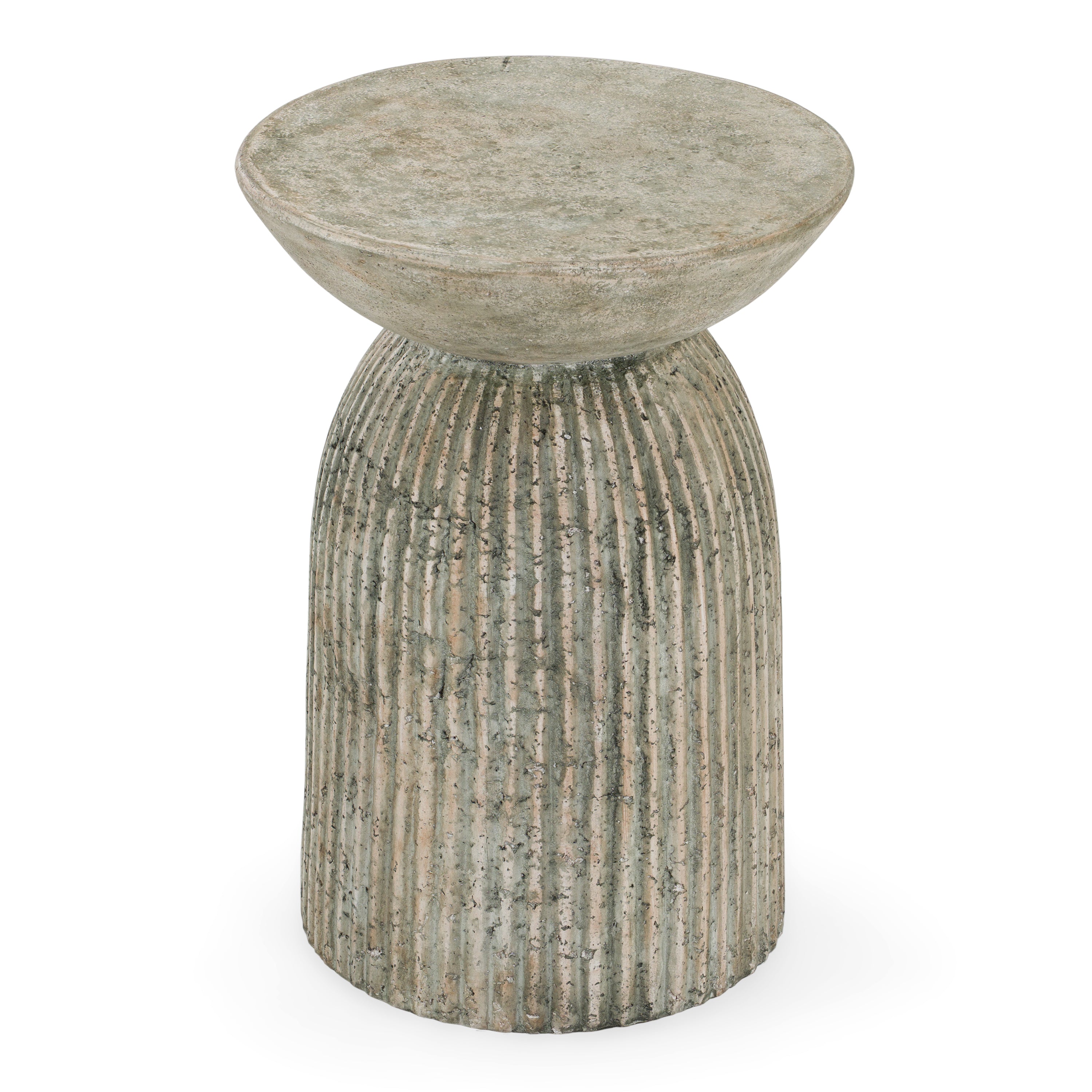 Katyal - Modern Old Grey Fiberform End Table