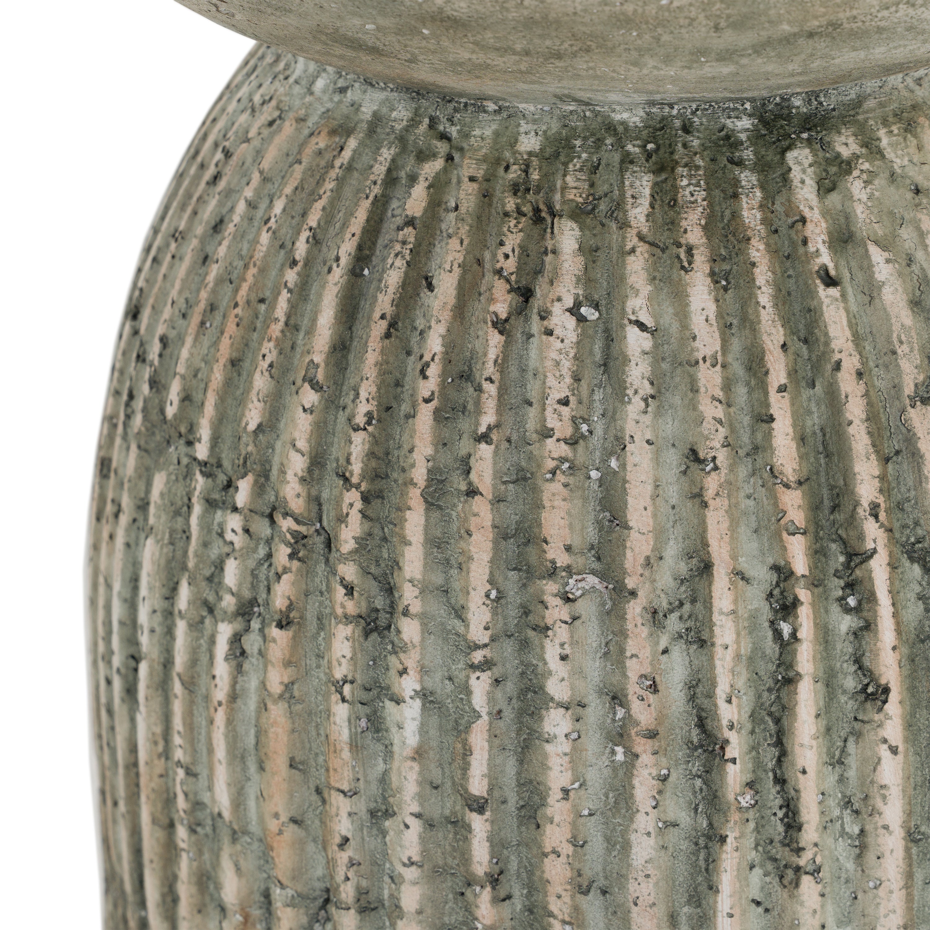 Katyal - Modern Old Grey Fiberform End Table