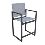 Kayak - Modern Dark Charcoal Outdoor Counter Stool