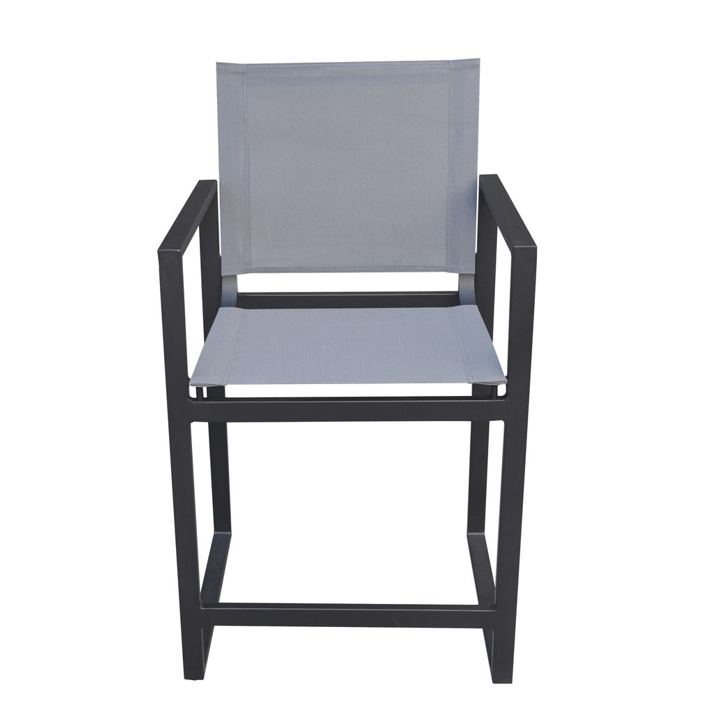 Kayak - Modern Dark Charcoal Outdoor Counter Stool