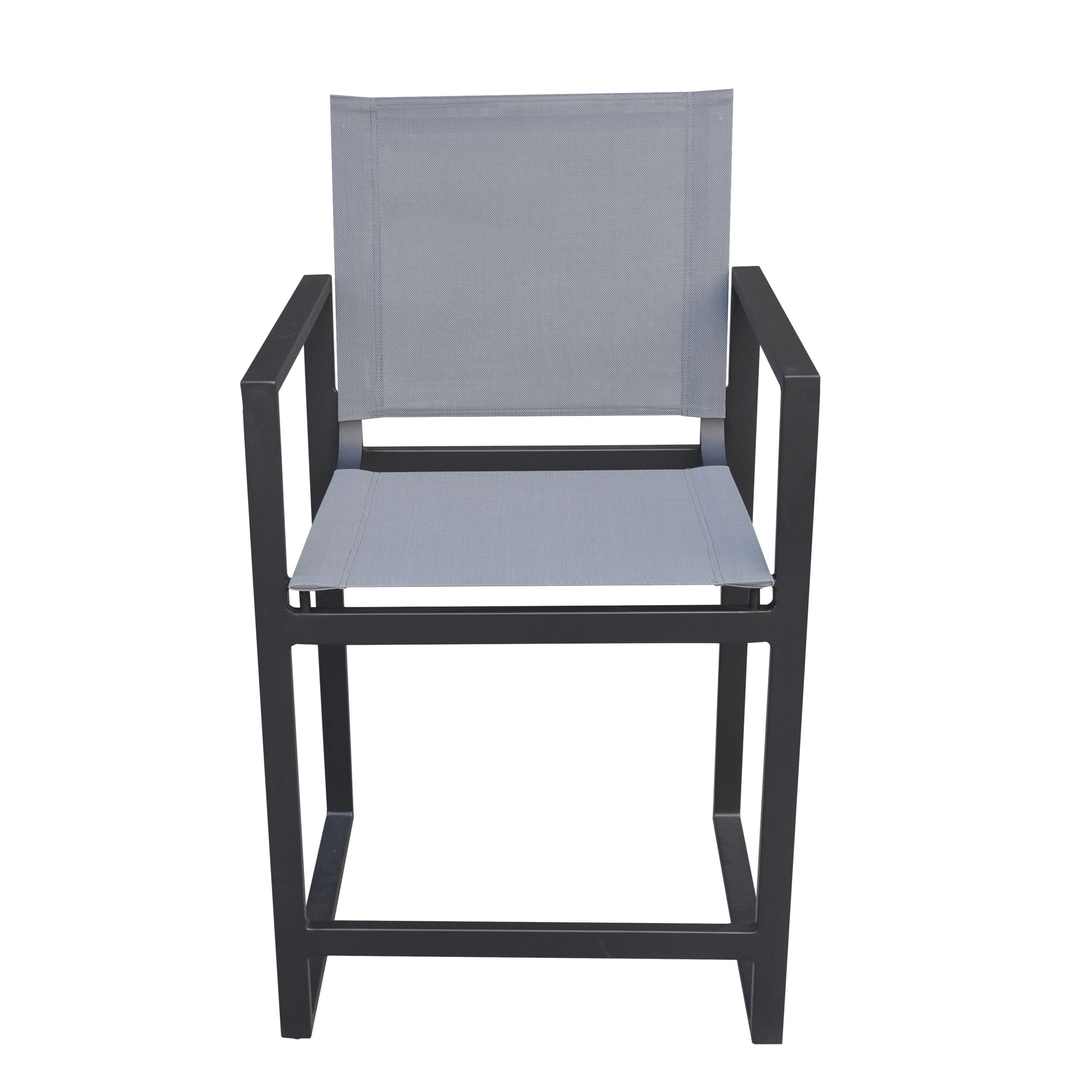 Kayak - Modern Dark Charcoal Outdoor Counter Stool