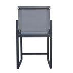 Kayak - Modern Dark Charcoal Outdoor Counter Stool