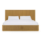 Kayce - Modern Natural Oak Bed - Modern Natural Oak Bed