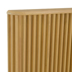 Kayce - Modern Natural Oak Bed - Modern Natural Oak Bed