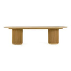 Kayce - Modern Natural Oak Oval Dining Table