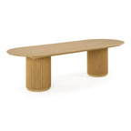Kayce - Modern Natural Oak Oval Dining Table
