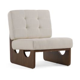 Kaylie - Contemporary Off White Accent Chair