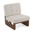 Kaylie - Contemporary Off White Accent Chair