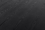 Kenda - Modern Black Ash + Stainless Steel Dining Table
