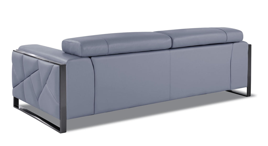 903 Premium DivanItalia Light Blue Sofa– Top Grain Italian Leather