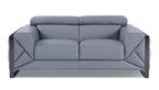 903 Premium DivanItalia Light Blue Loveseat – Top Grain Italian Leather