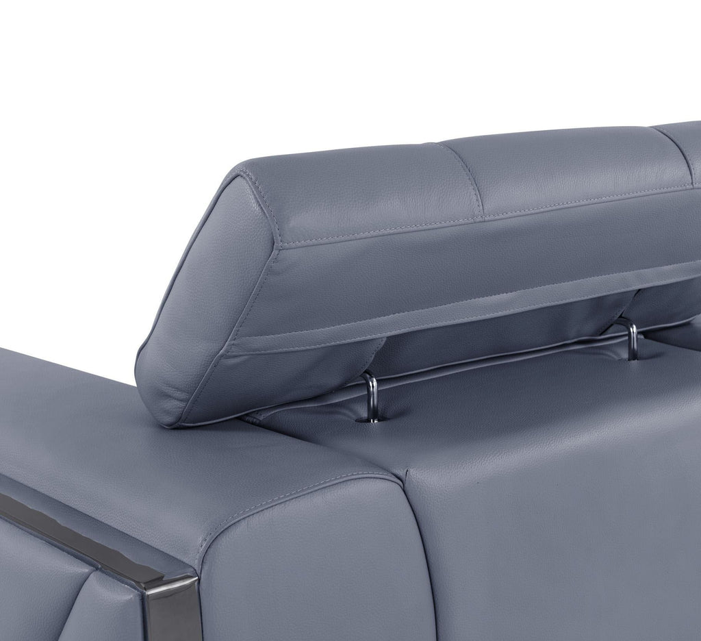 903 Premium DivanItalia Light Blue Loveseat – Top Grain Italian Leather