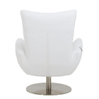 C74 DivanItalia White Lounge Chair – Top Grain Italian Leather