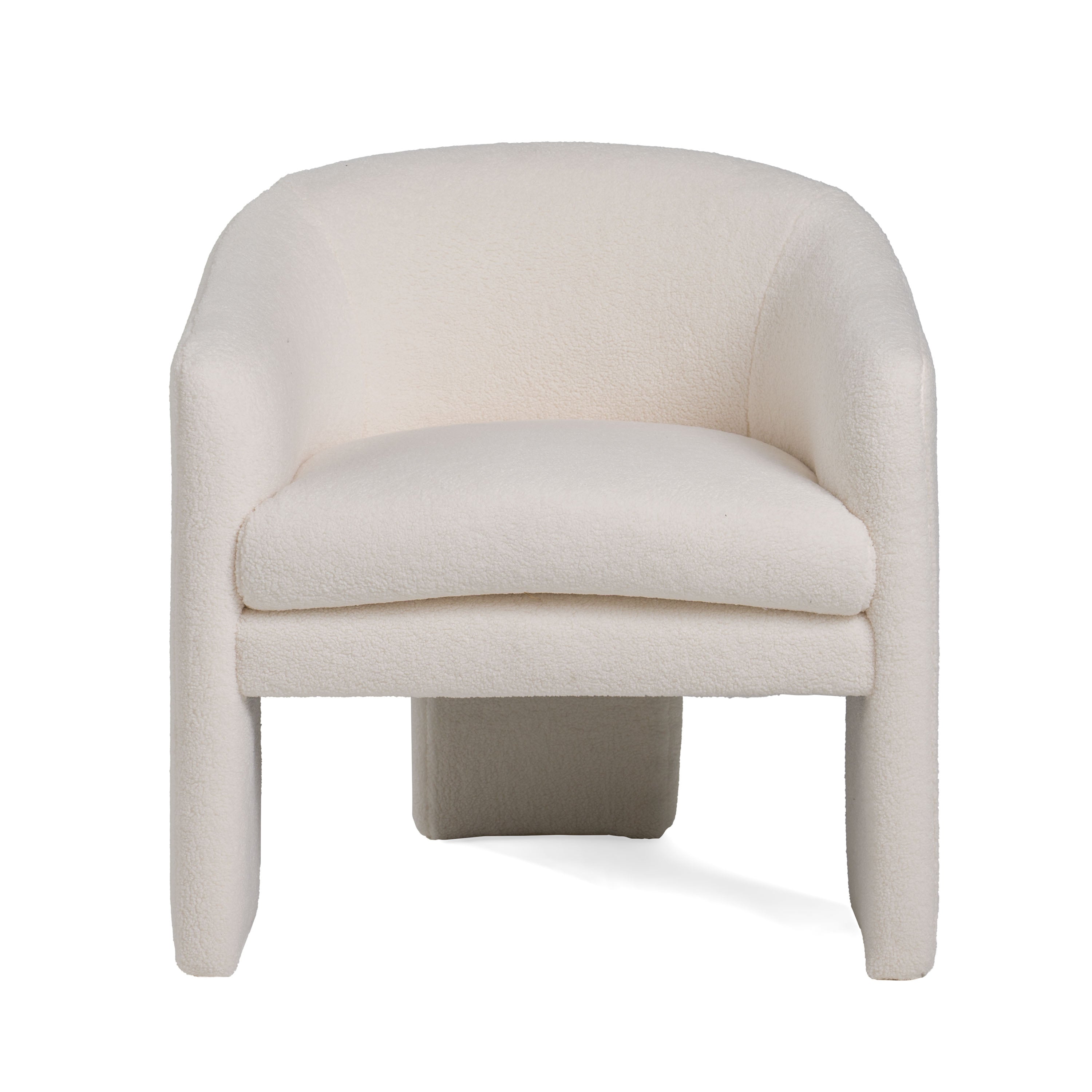 Modrest - Khan Modern Off White Fabric Accent Chair – Additional View
