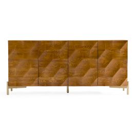 Killeen - Modern Gold + Walnut Buffet
