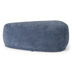 Kinsey - Modern Blue Large River Rock Ottoman