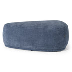 Kinsey - Modern Blue Large River Rock Ottoman